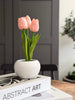 Tulipaner med lys - Rosa