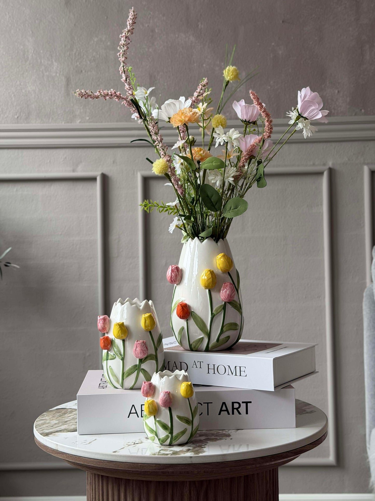 Vase med tulipaner - Flere størrelser