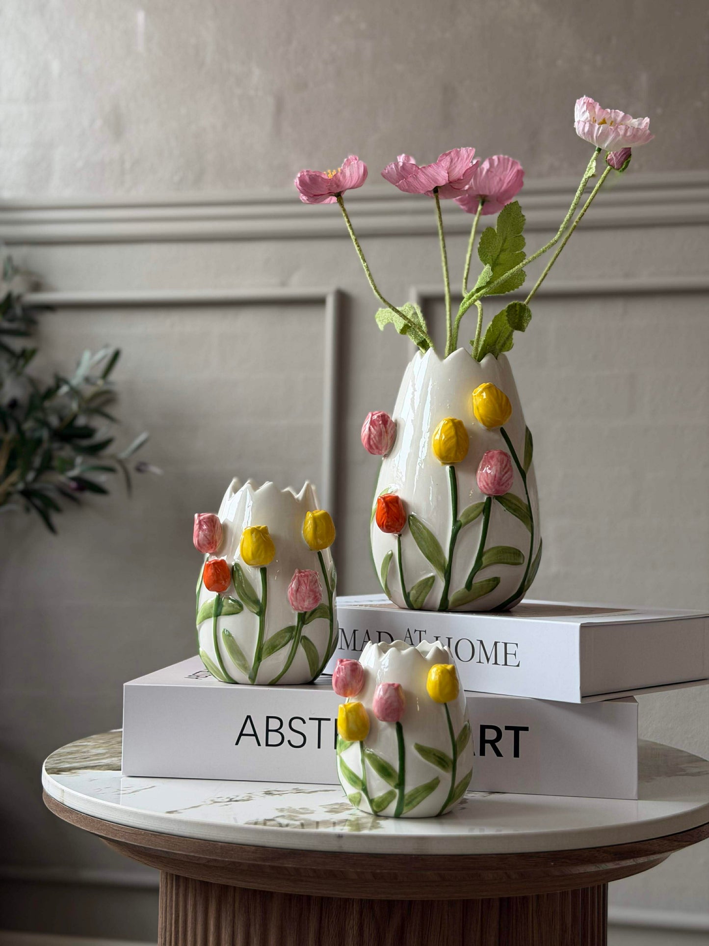 Vase med tulipaner - Flere størrelser