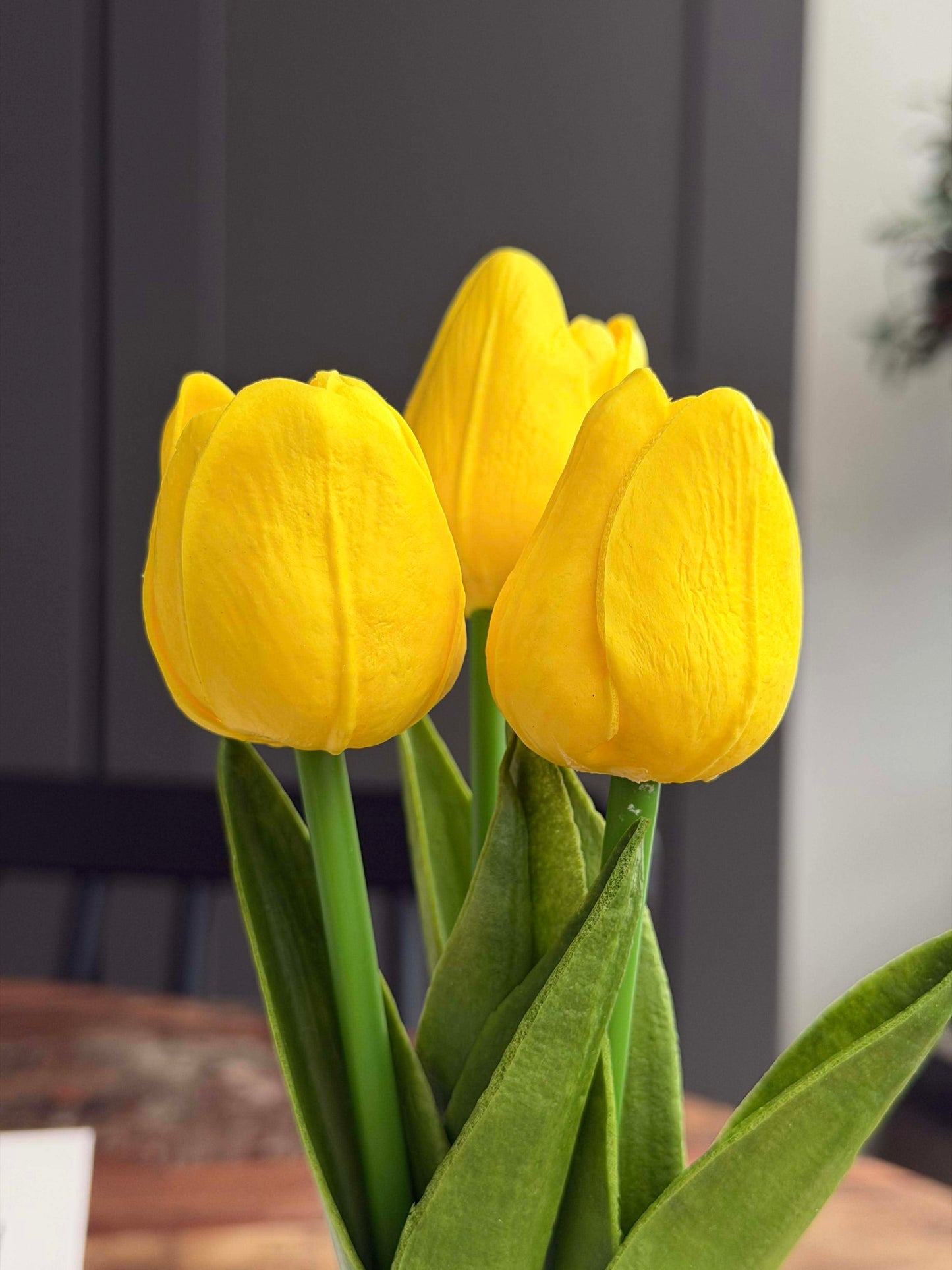 Tulipaner med lys - Gul