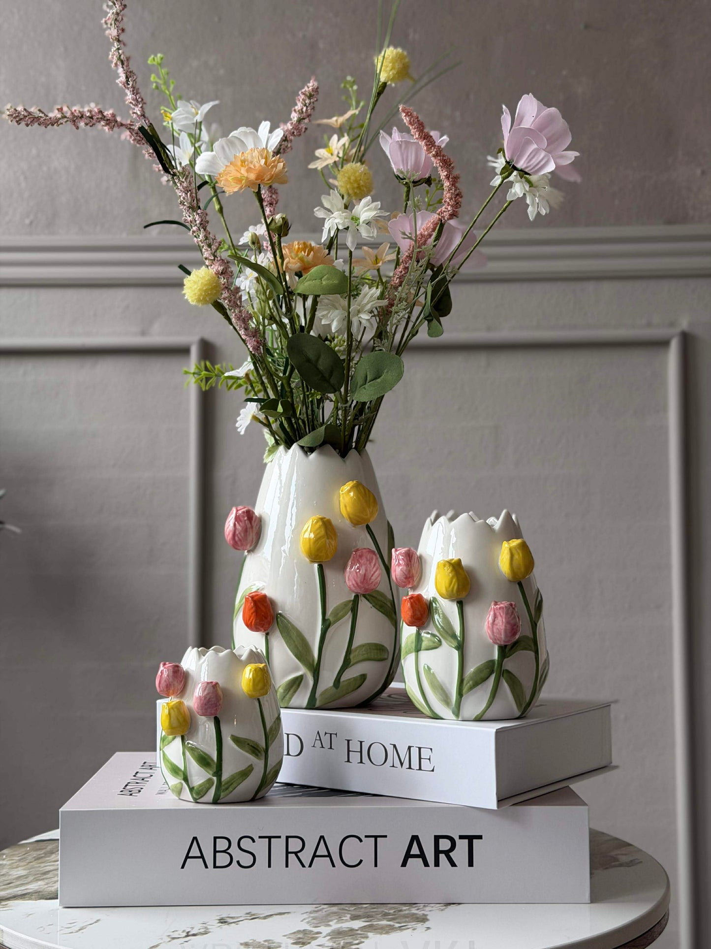 Vase med tulipaner - Flere størrelser