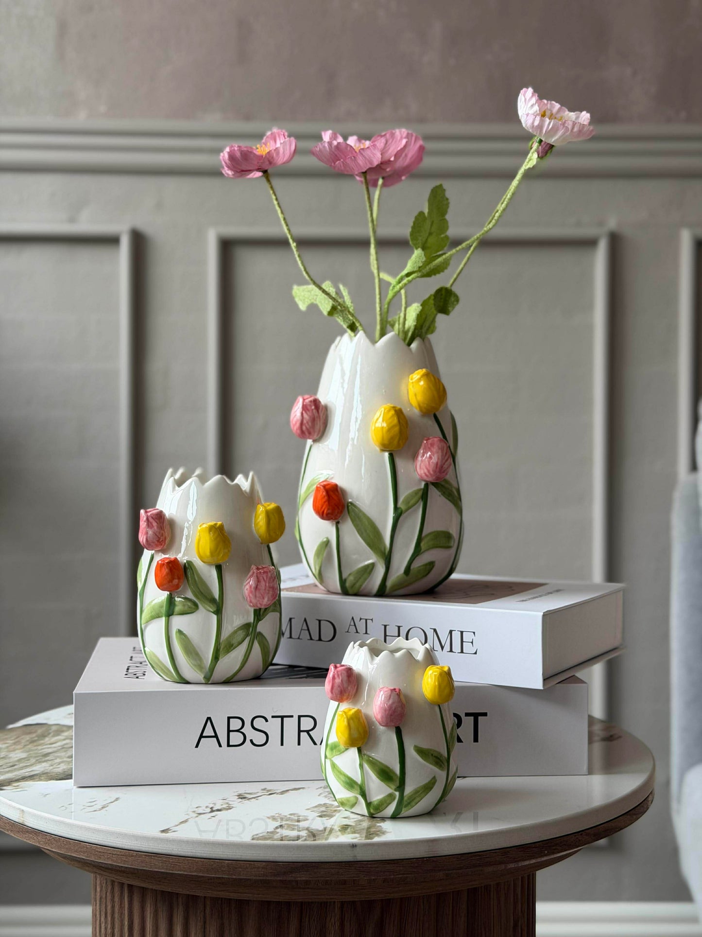 Vase med tulipaner - Flere størrelser