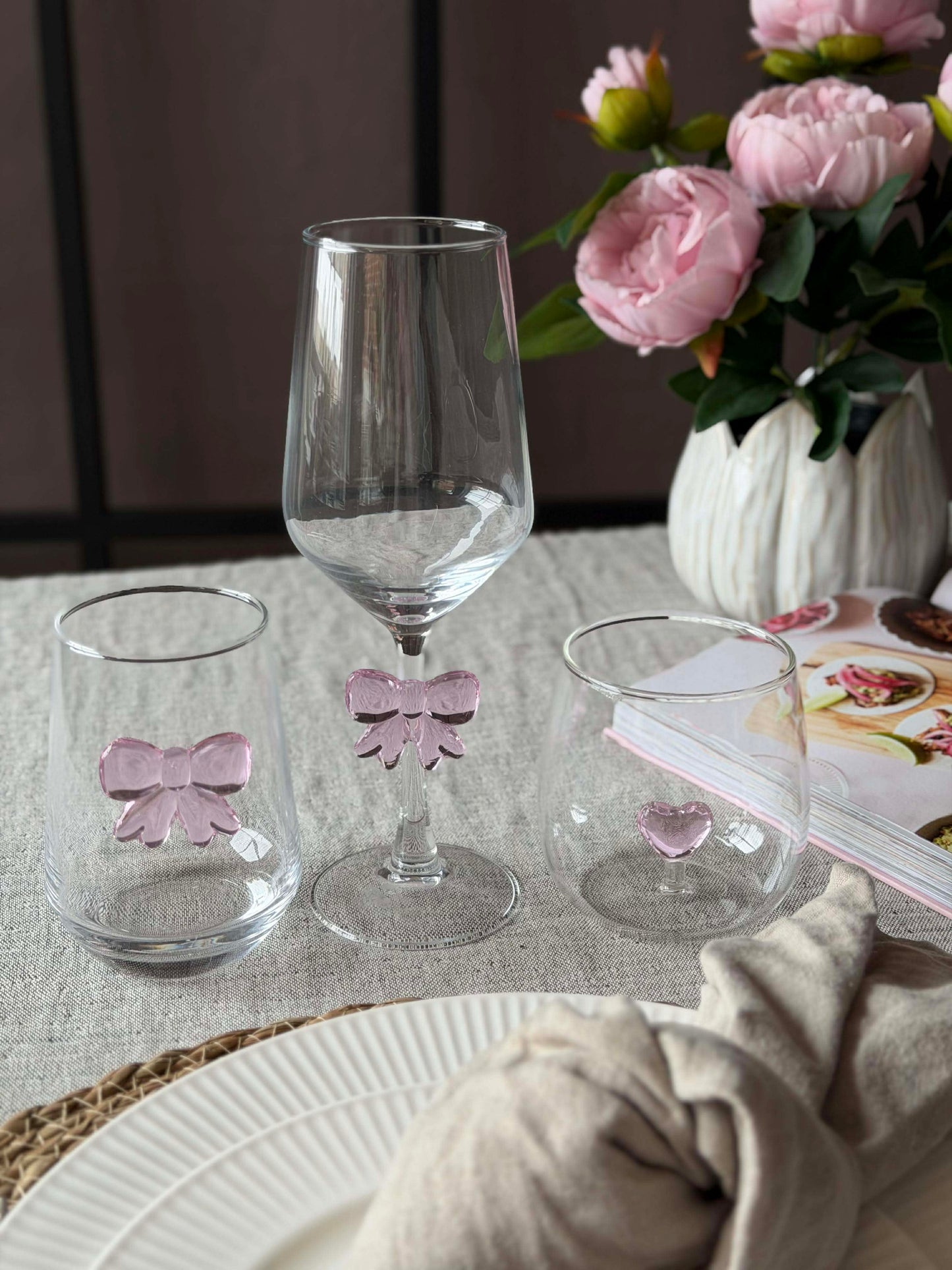 Drikkeglas med hjerte