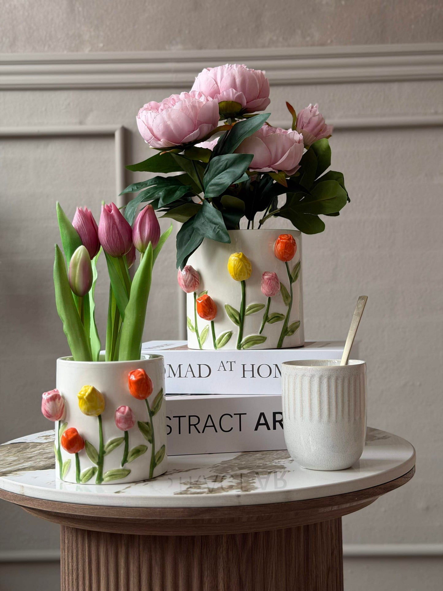 Skjuler med tulipaner - flere størrelser