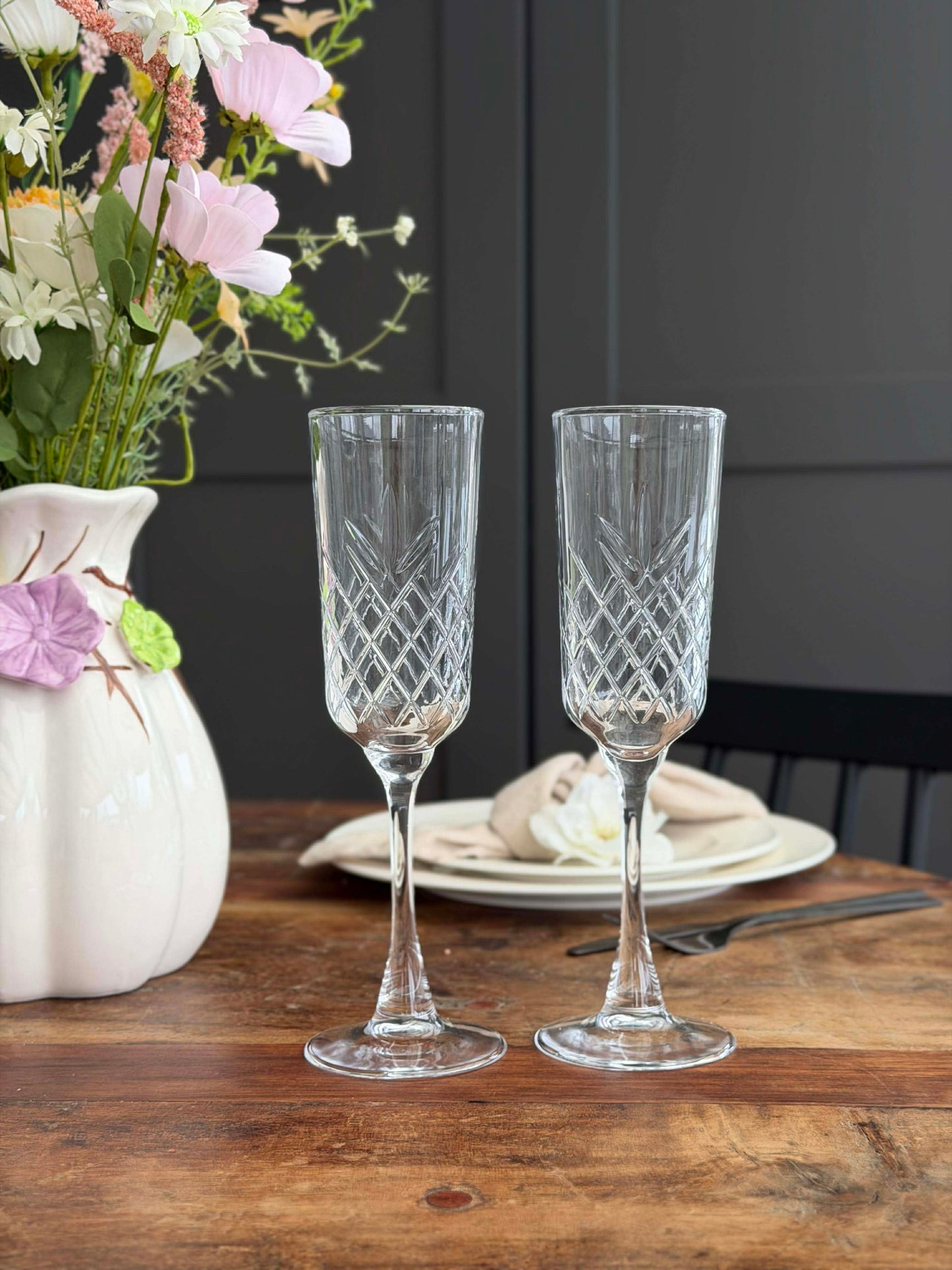 Chanpagne glas - 2 stk