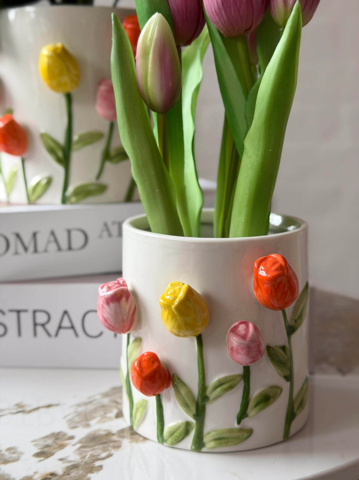 Skjuler med tulipaner - flere størrelser