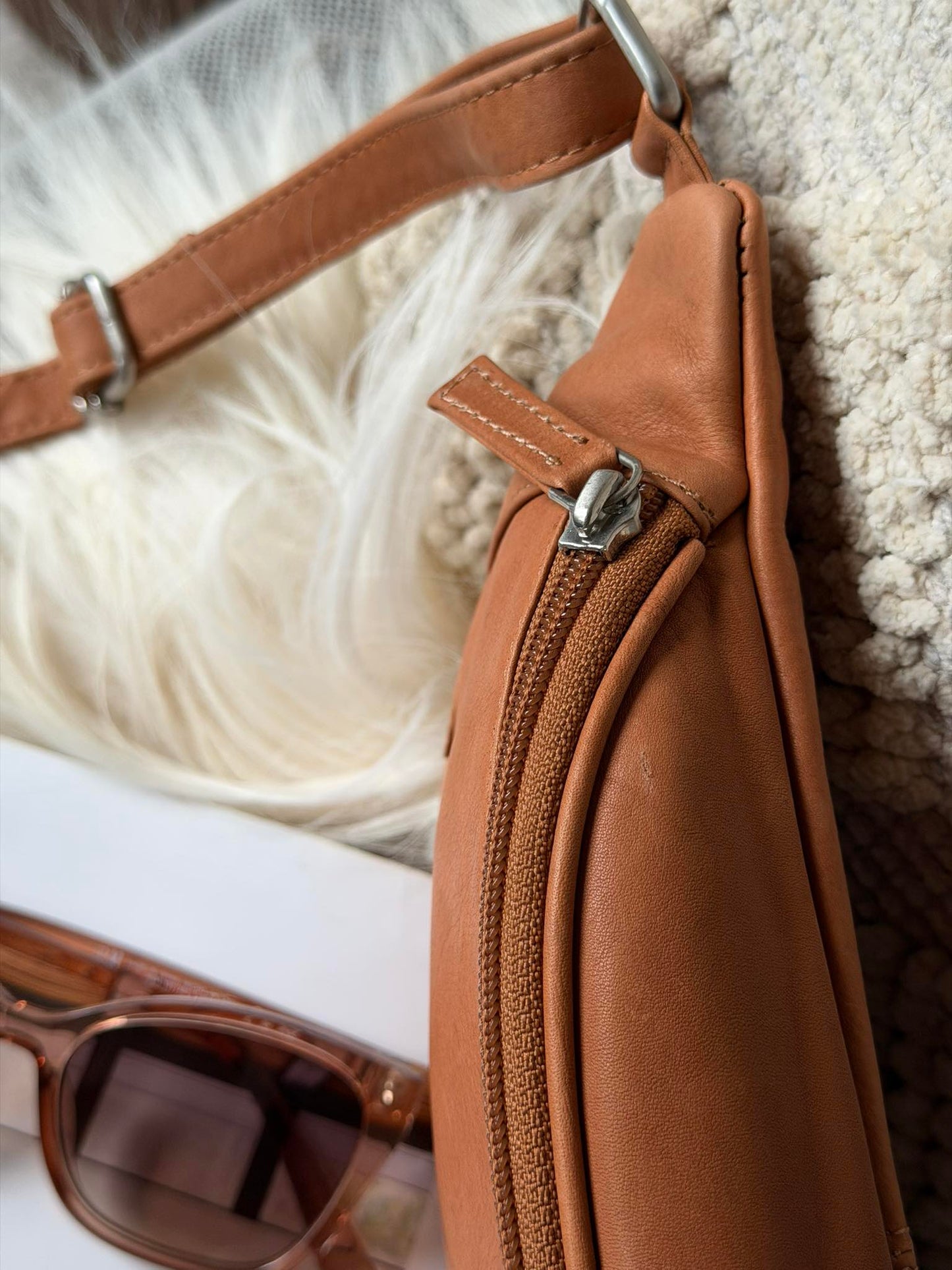 Bumbag Misse - Cognac / Silver