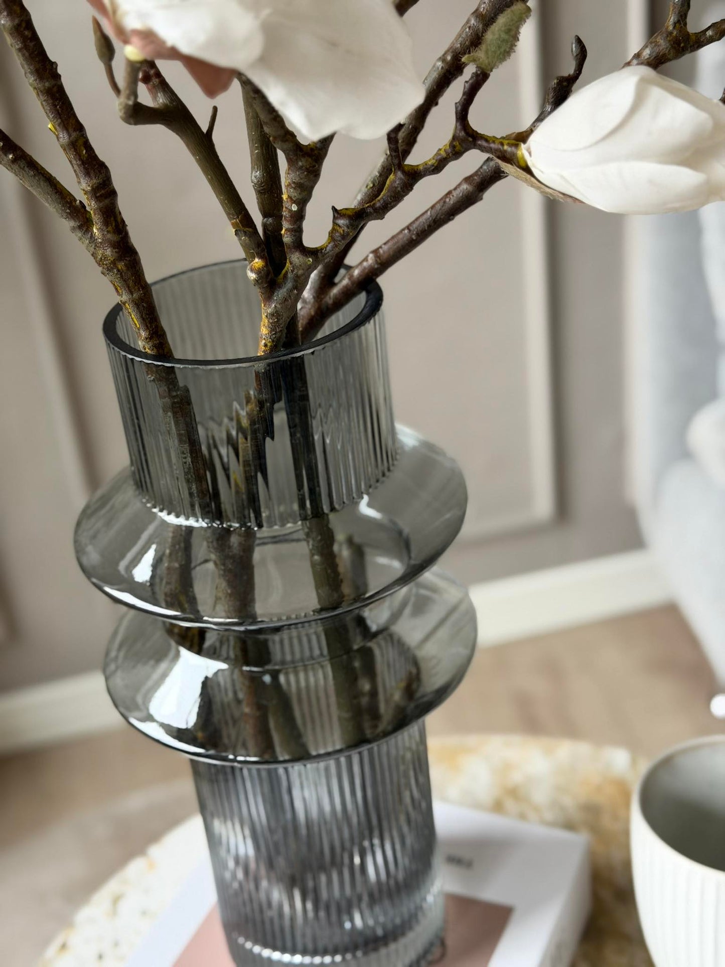Vase Curv grey