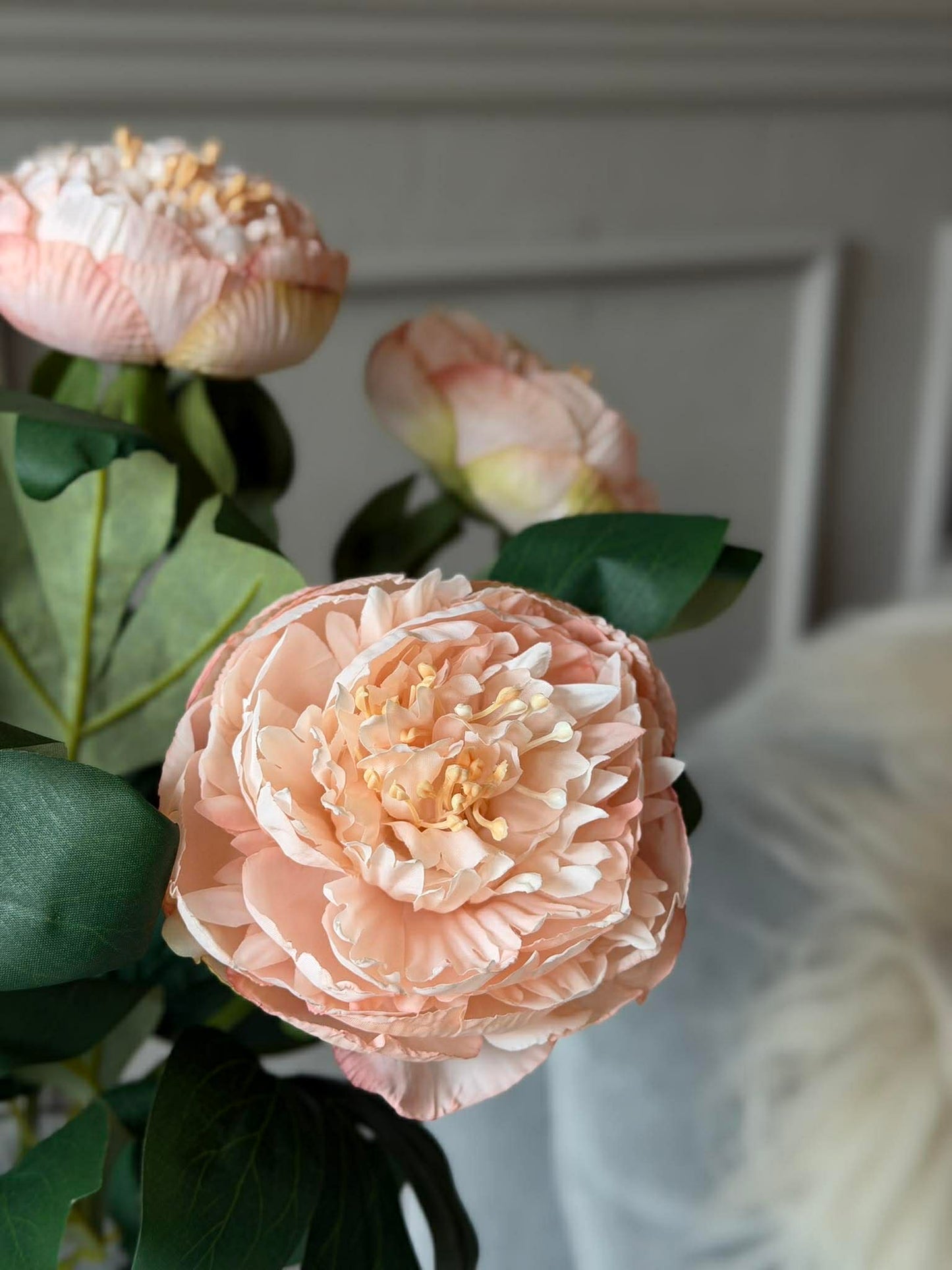 Blomst Pæon - Sart rosa 70cm