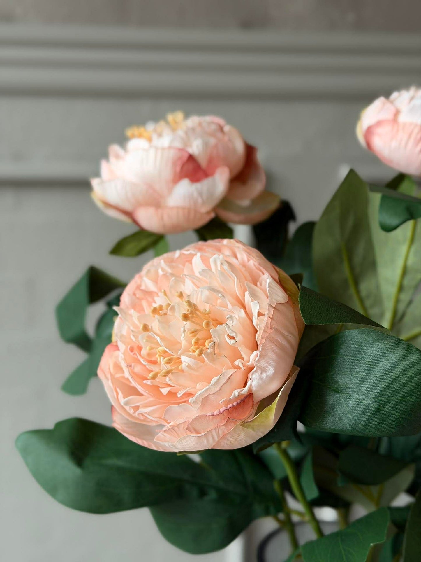 Blomst Pæon - Sart rosa 70cm