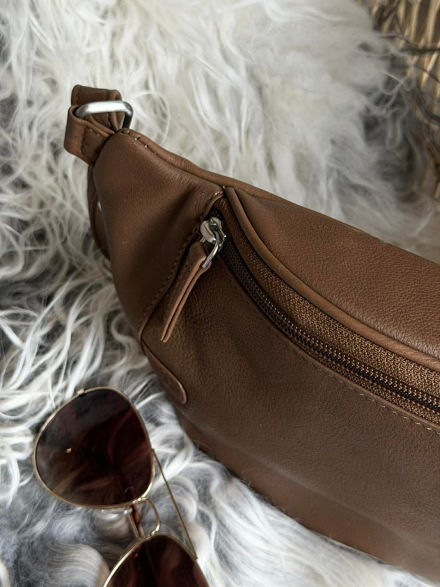 Bumbag Misse - Coffee / Silver