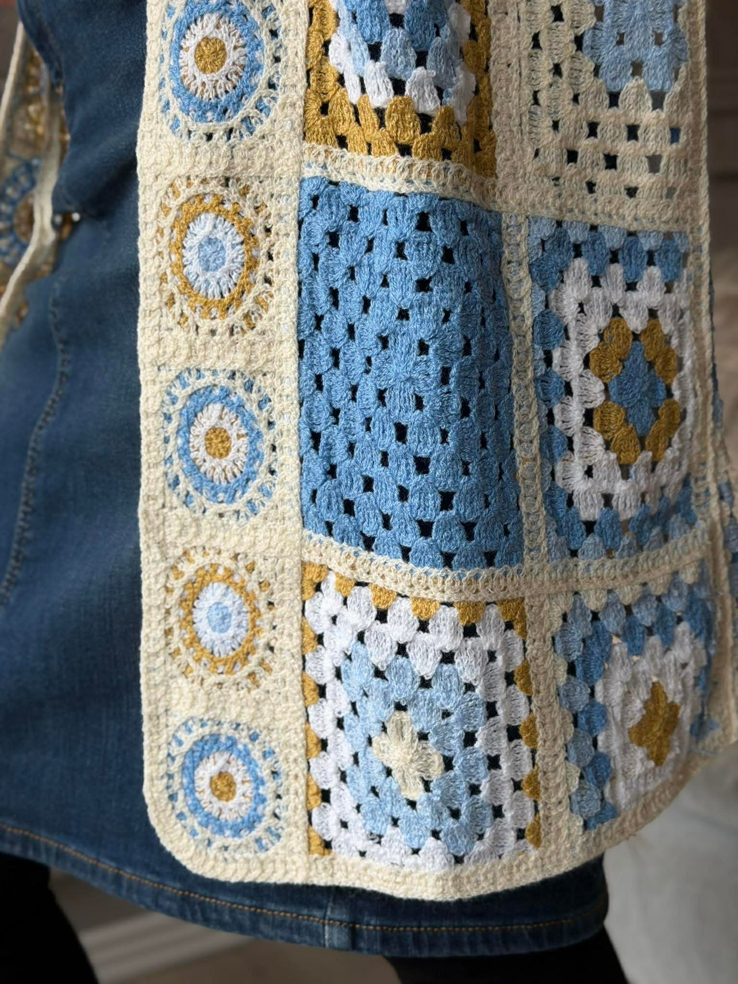 Cardigan Boho - Blue
