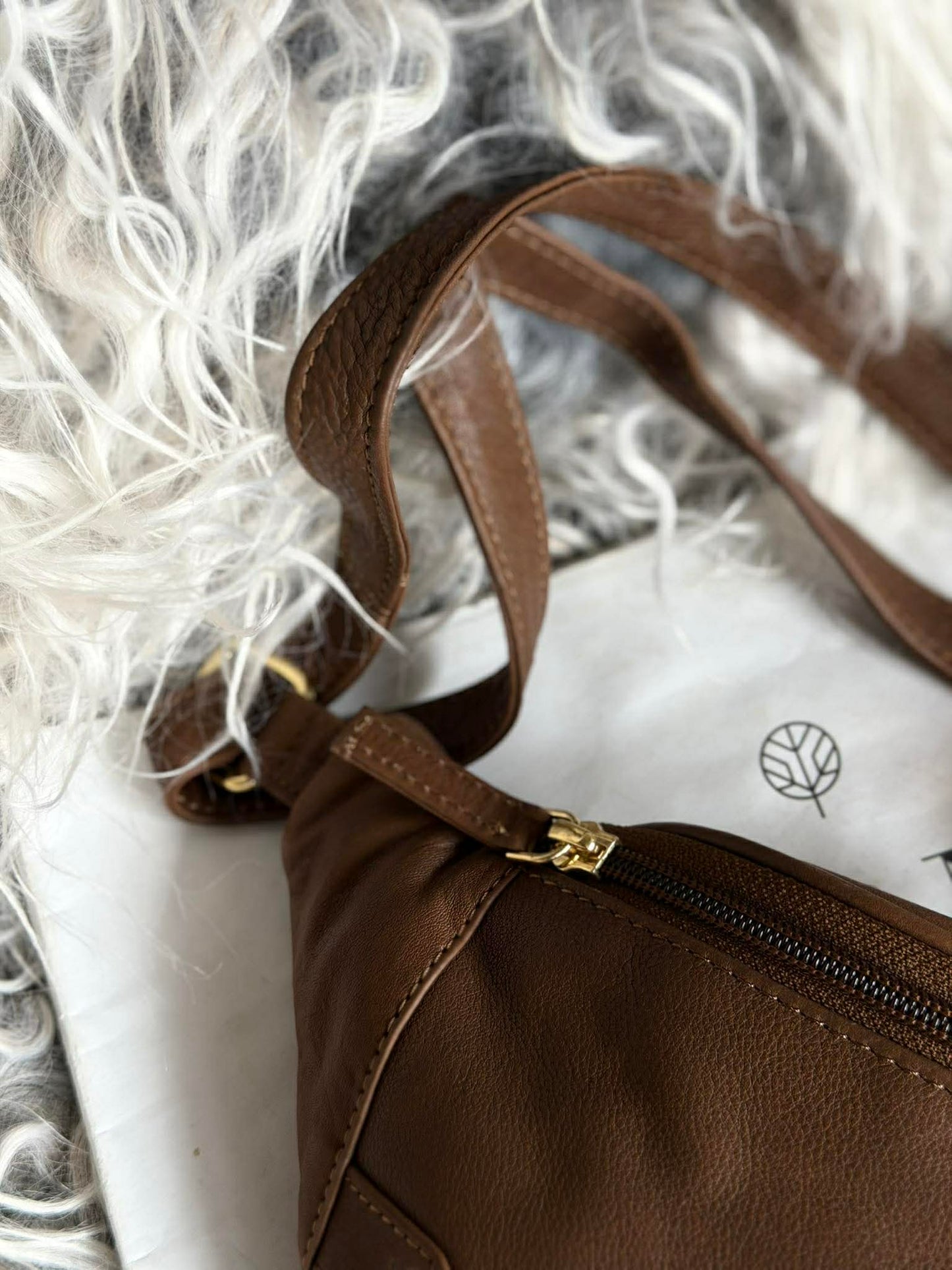 Bumbag Misse - Coffee / Gold