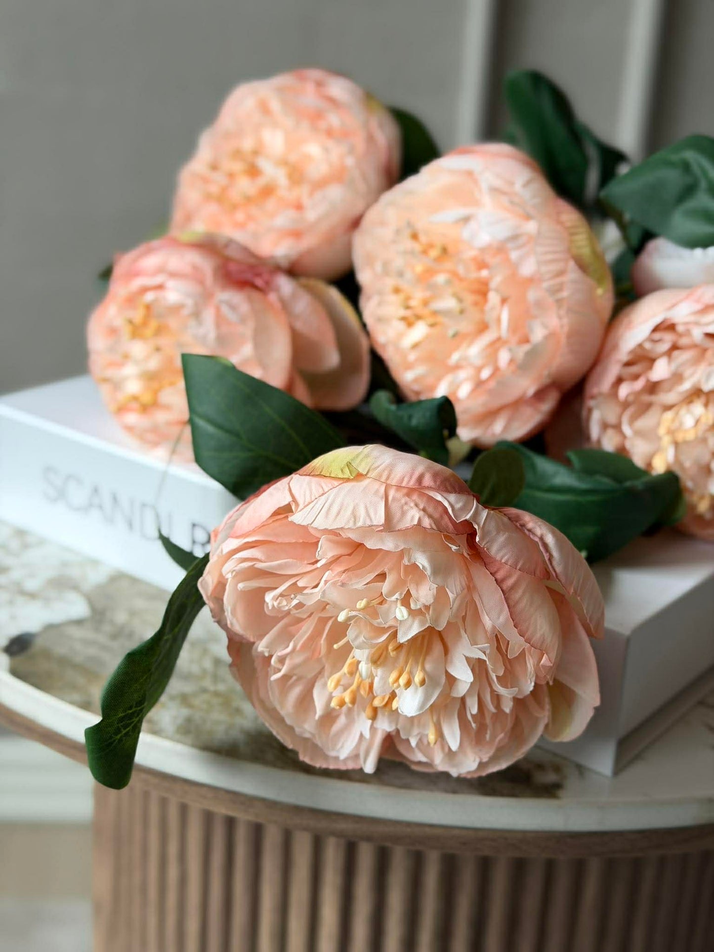 Blomst Pæon - Sart rosa 70cm