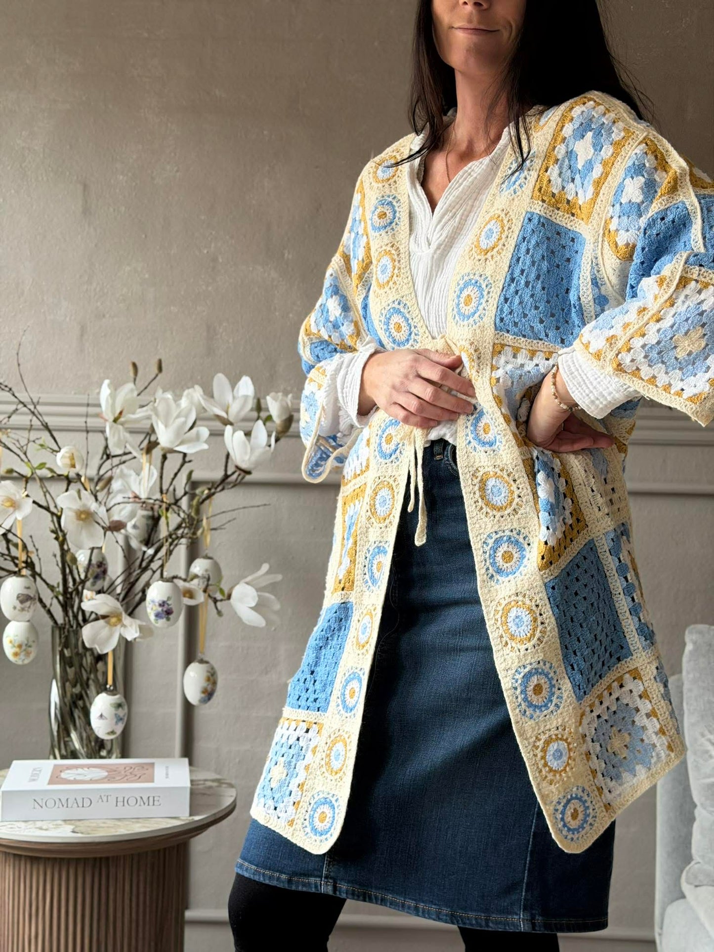 Cardigan Boho - Blue