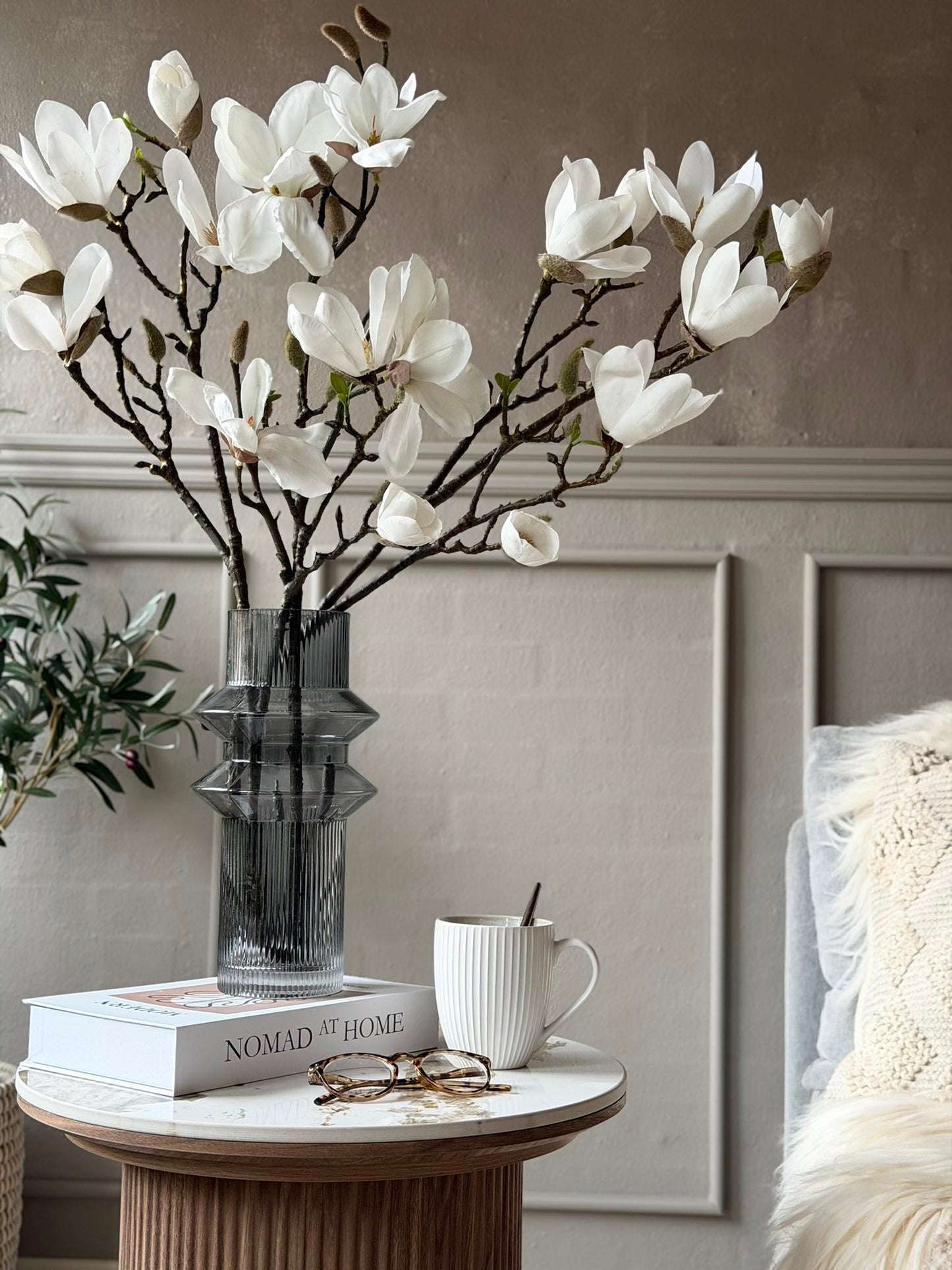 Vase Curv grey