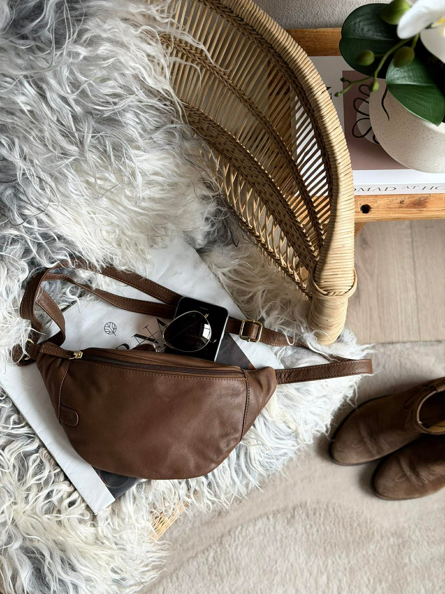 Bumbag Misse - Coffee / Silver
