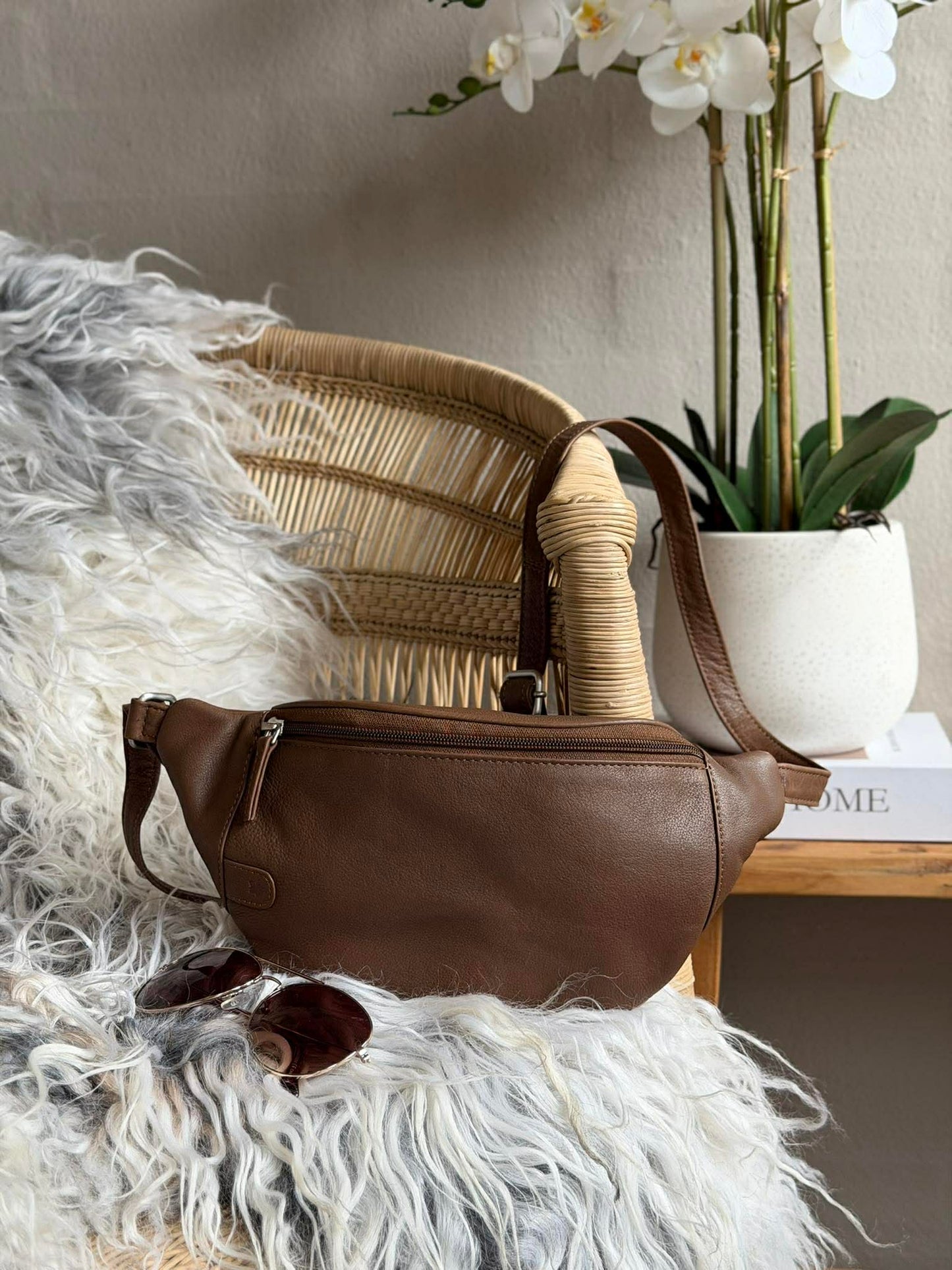 Bumbag Misse - Coffee / Silver