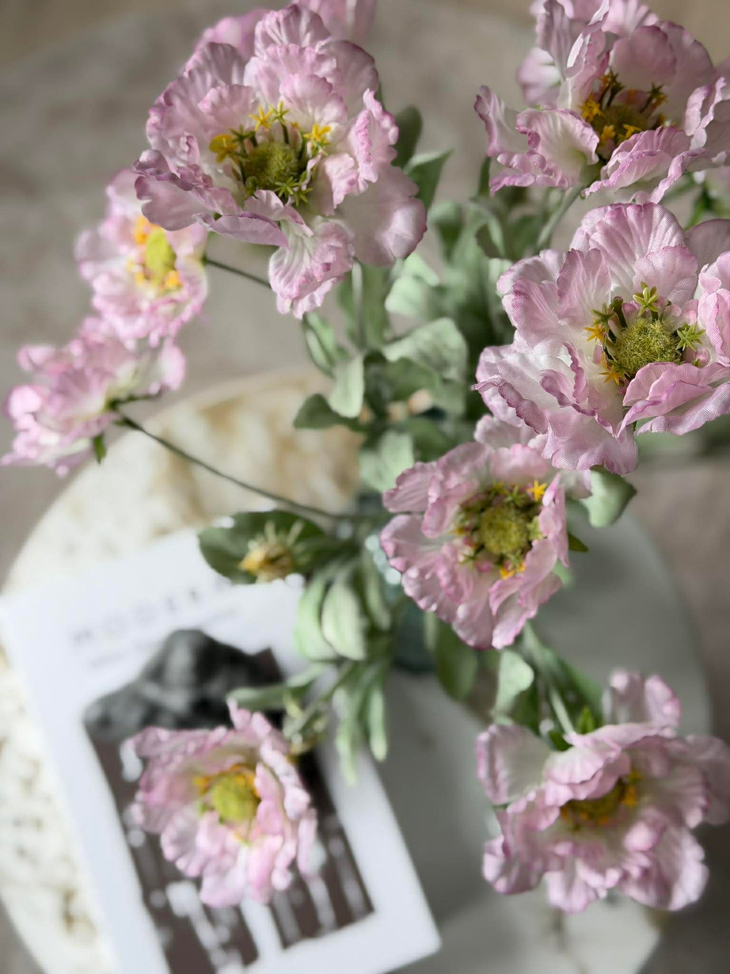 Valmue stilk 62 cm - Rosa
