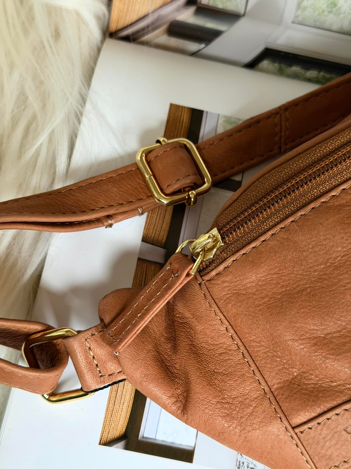 Bumbag Misse - Cognac / Gold