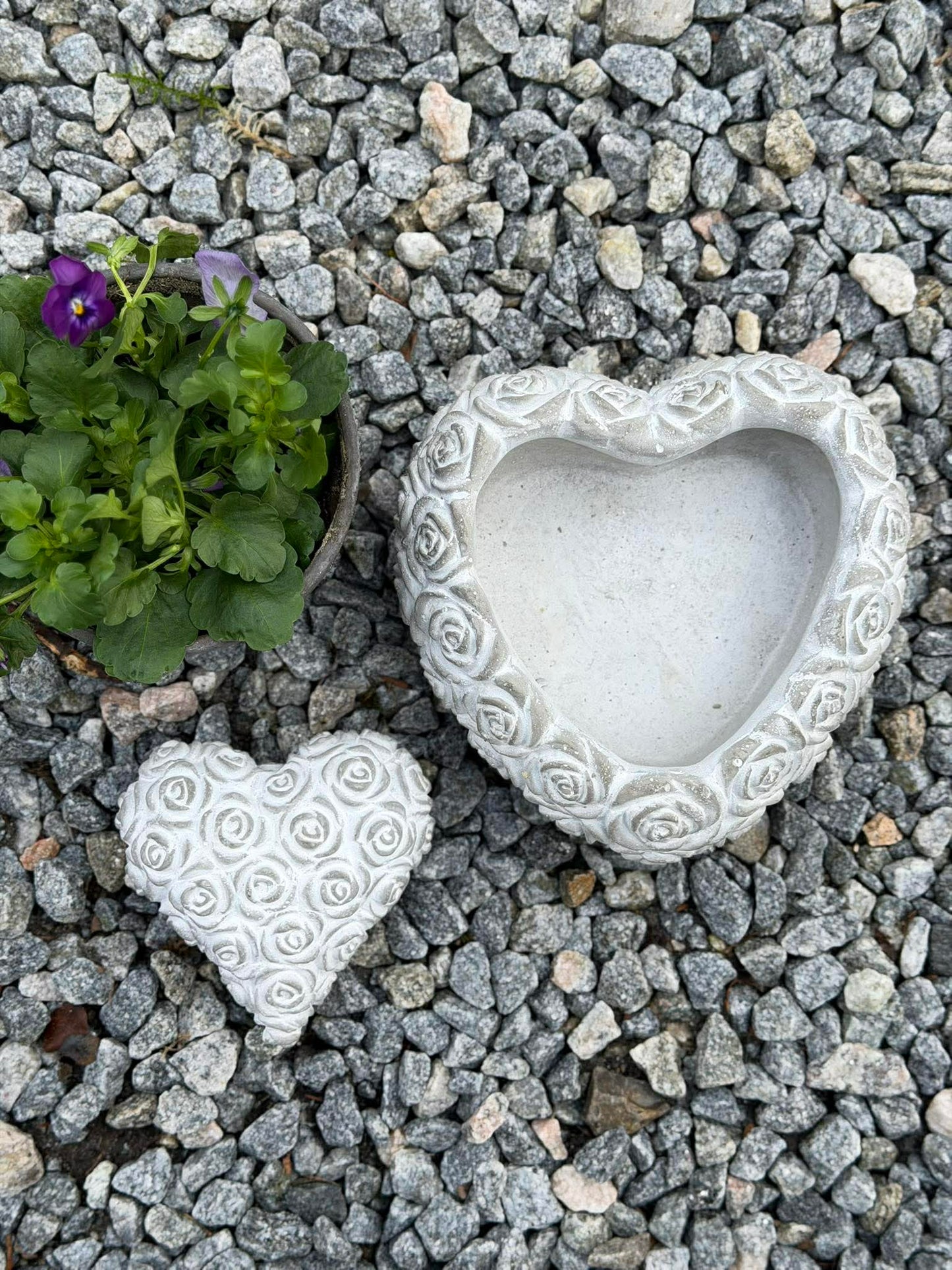 Hjerte med Roser - Flere størrelser