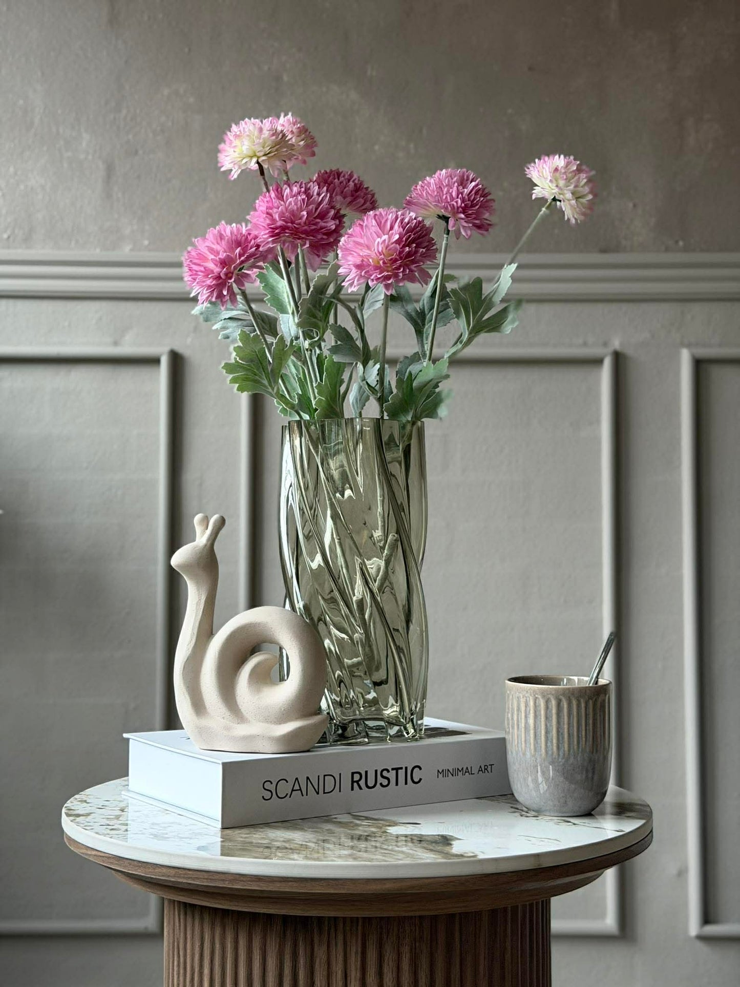 Prydløg stilk 60 cm - Rosa