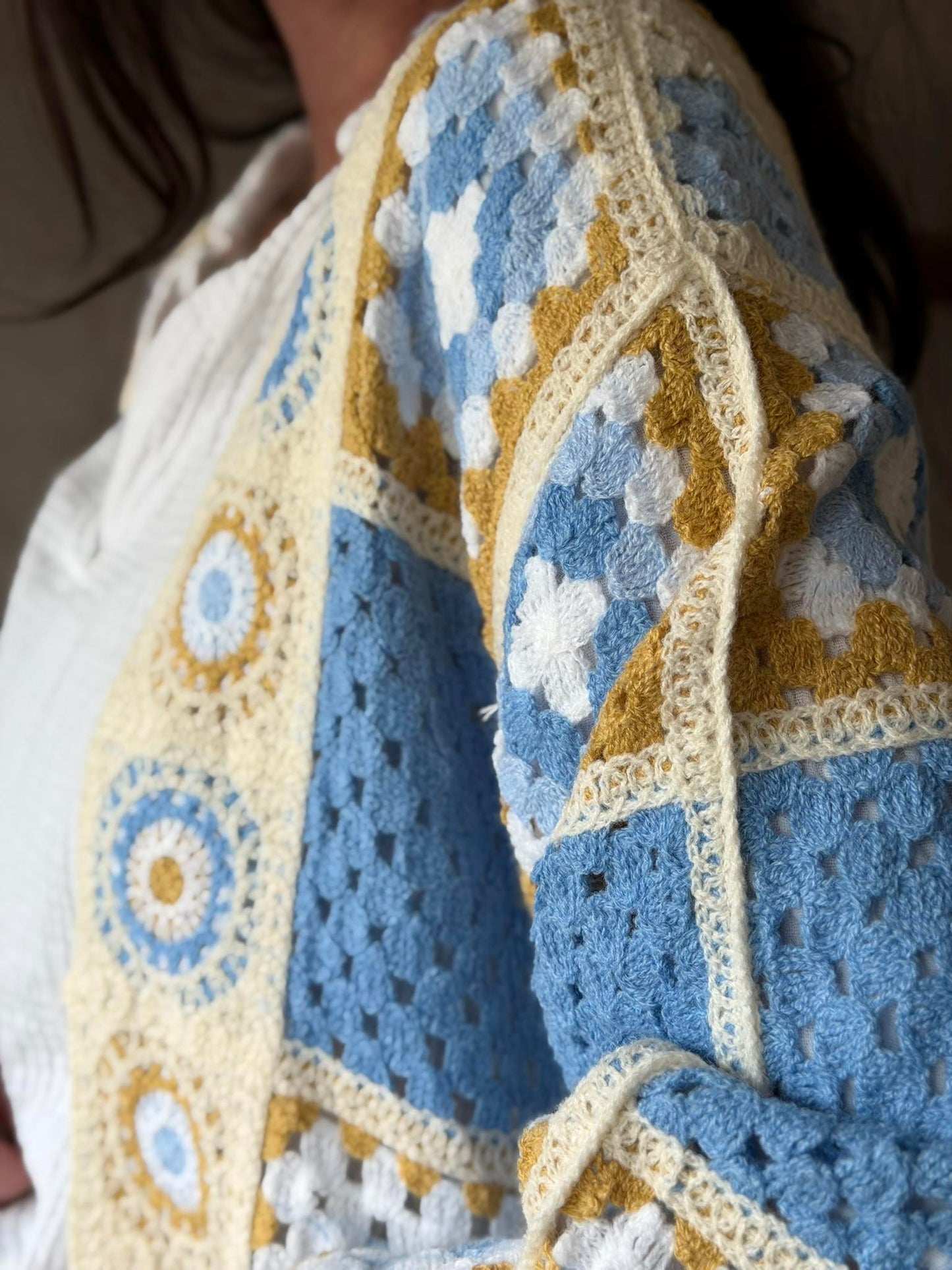 Cardigan Boho - Blue