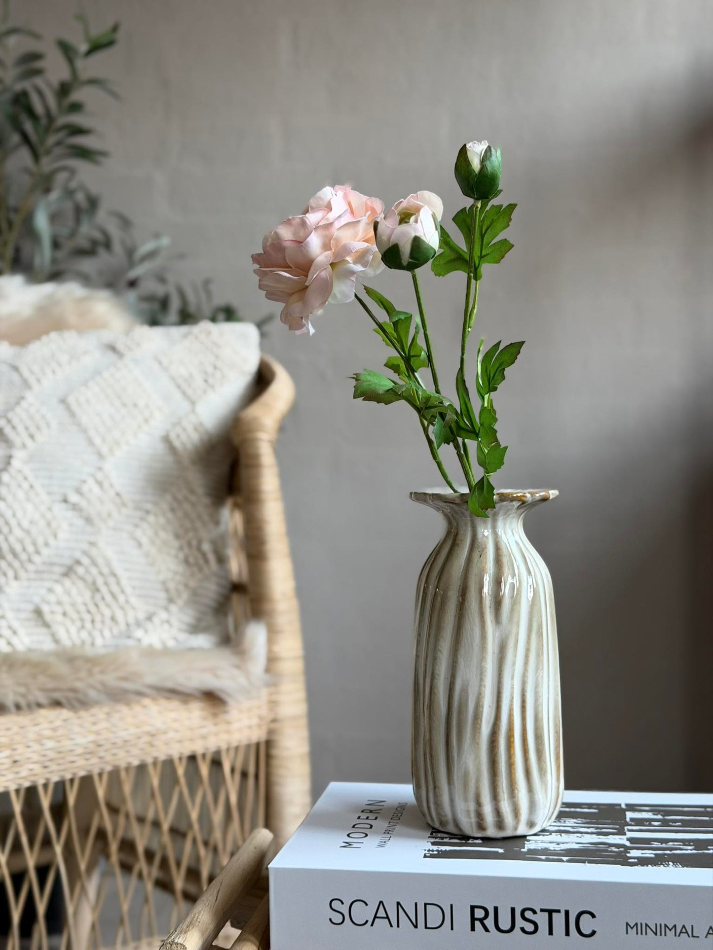 Vase flower - Beige