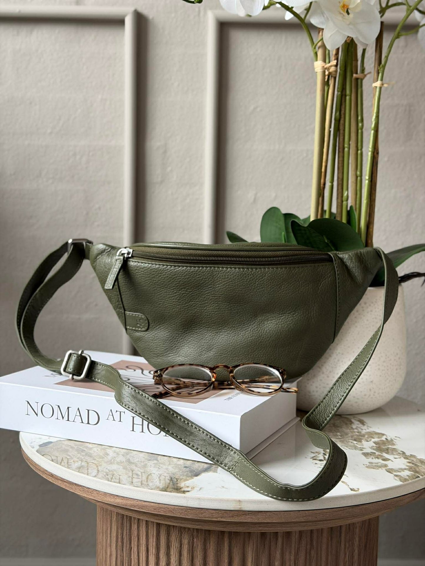 Bumbag Misse - Army / Silver