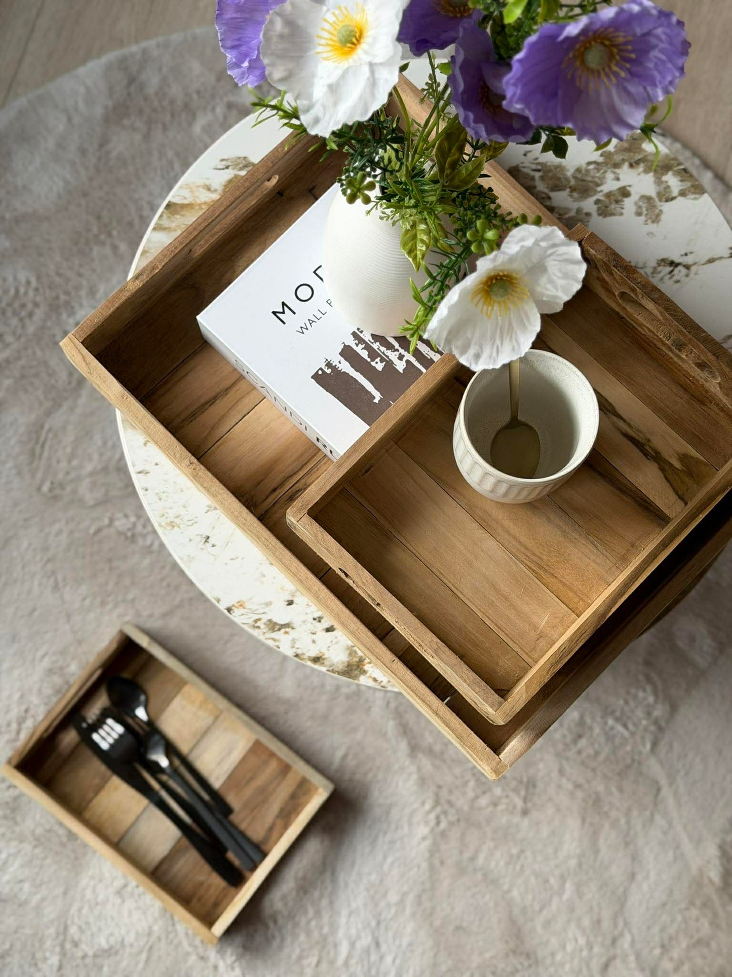 Bakke Teak - Sæt af 3 stk.