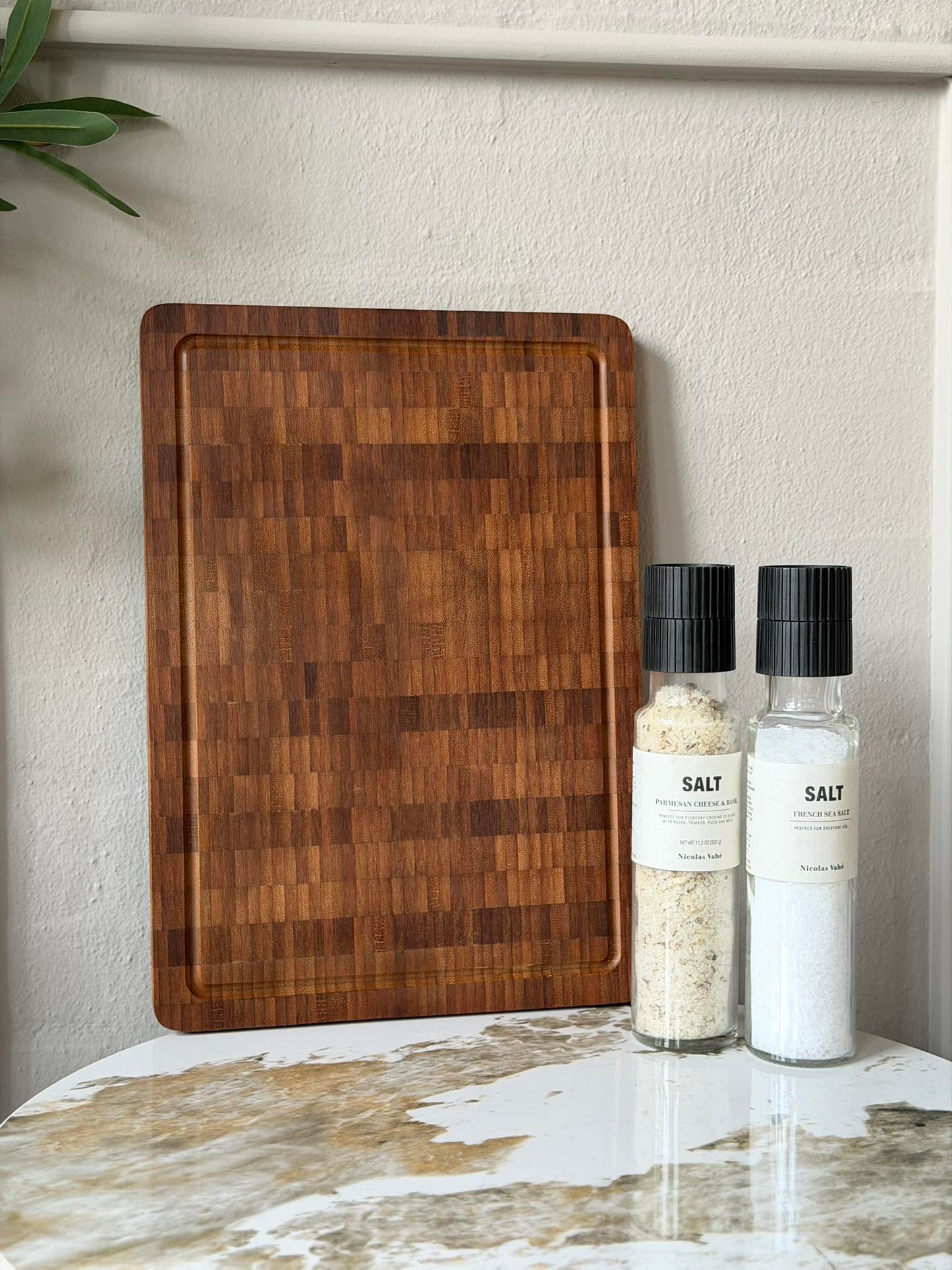 Skærebræt med saftrille Bambus 36x25,5 cm