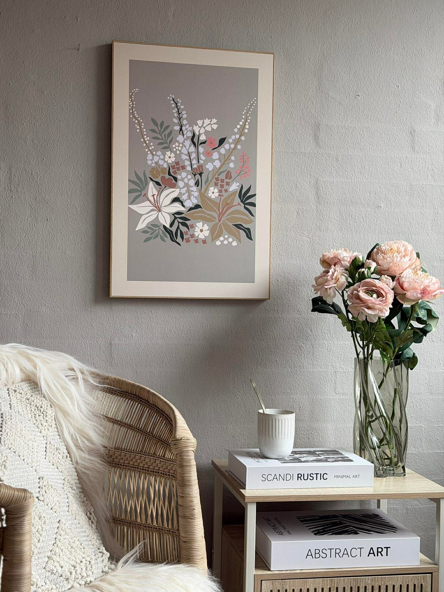 Billede med Blomster - Flere farver