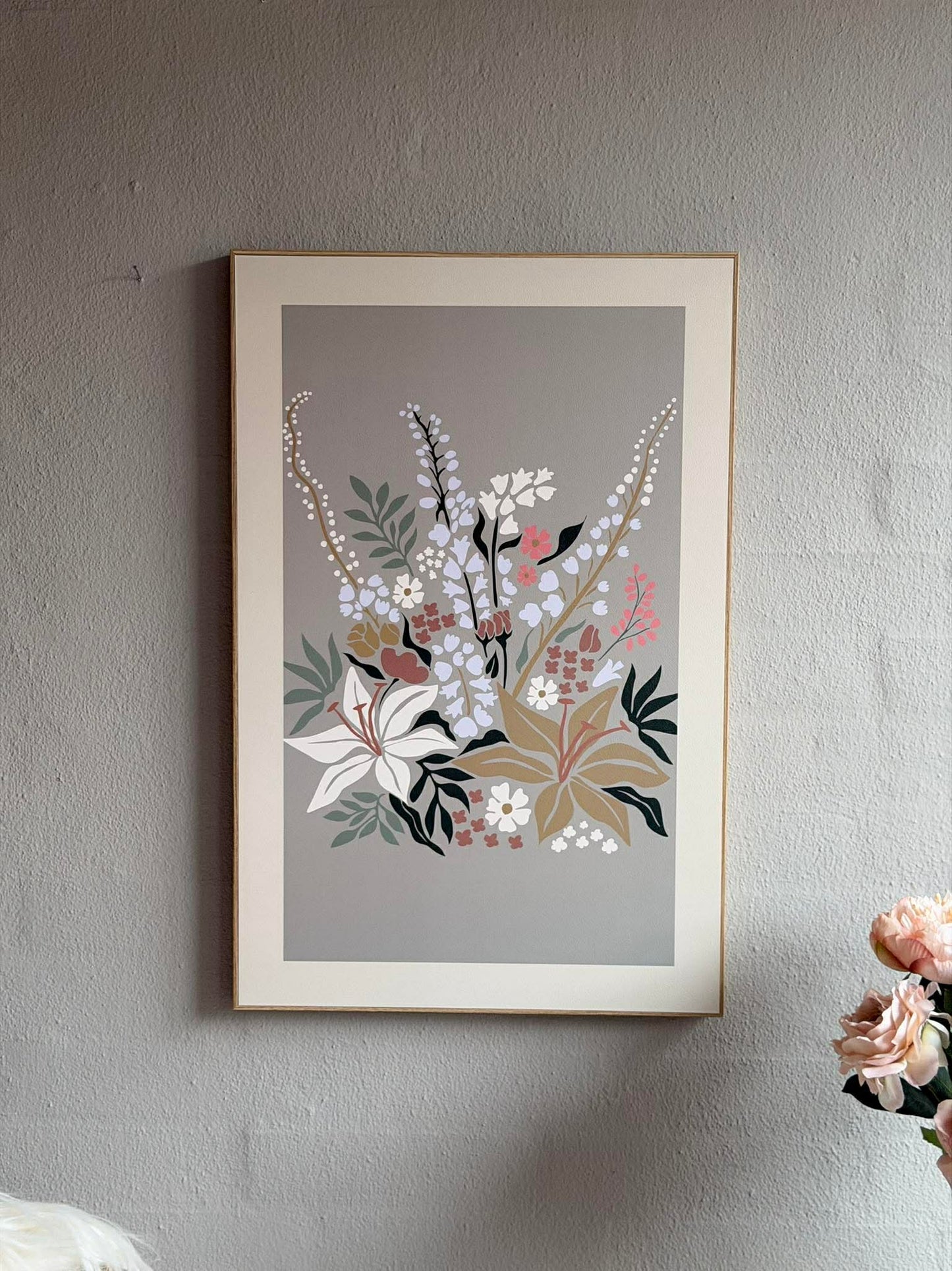 Billede med Blomster - Flere farver
