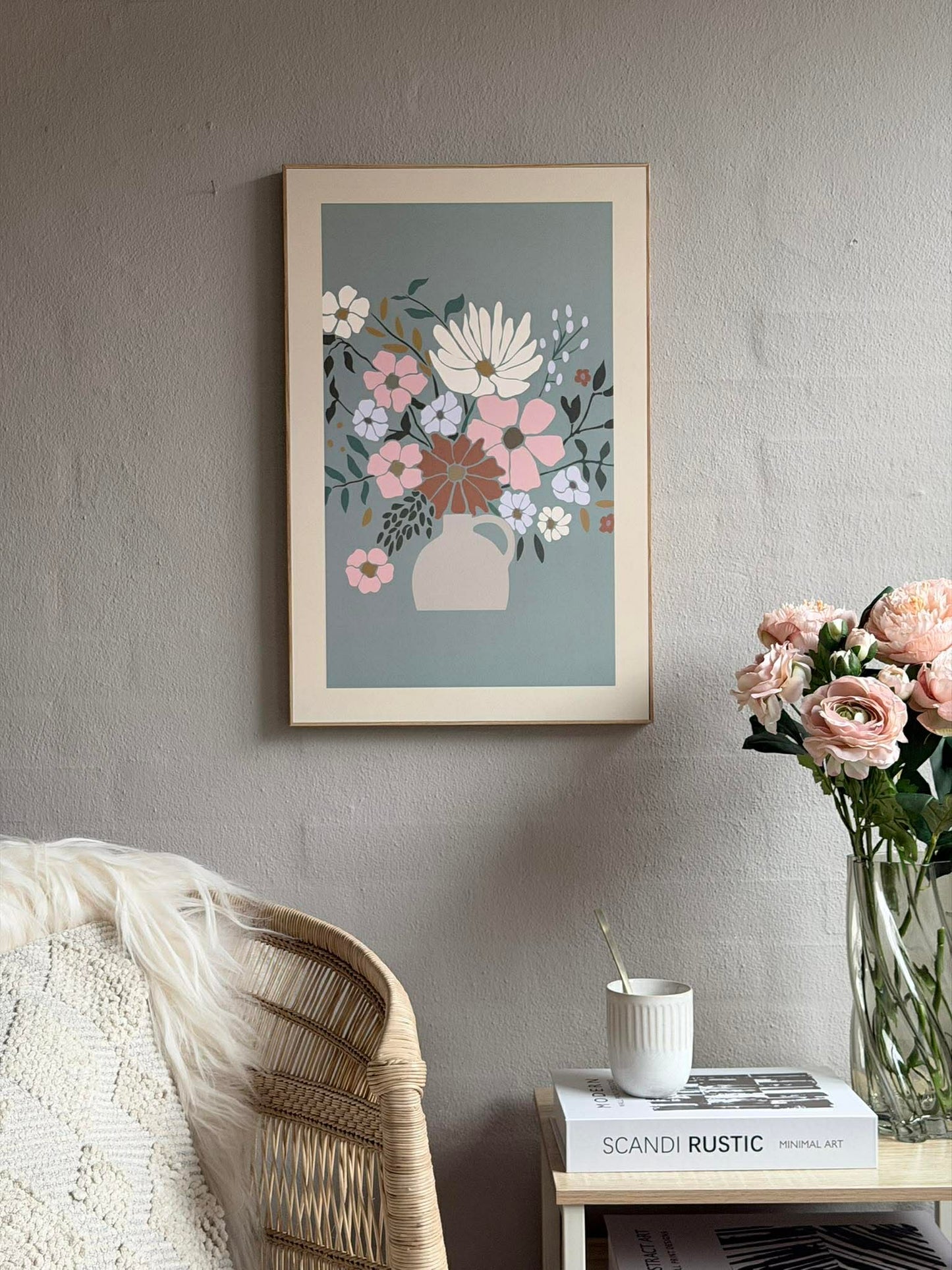 Billede med Blomster - Flere farver
