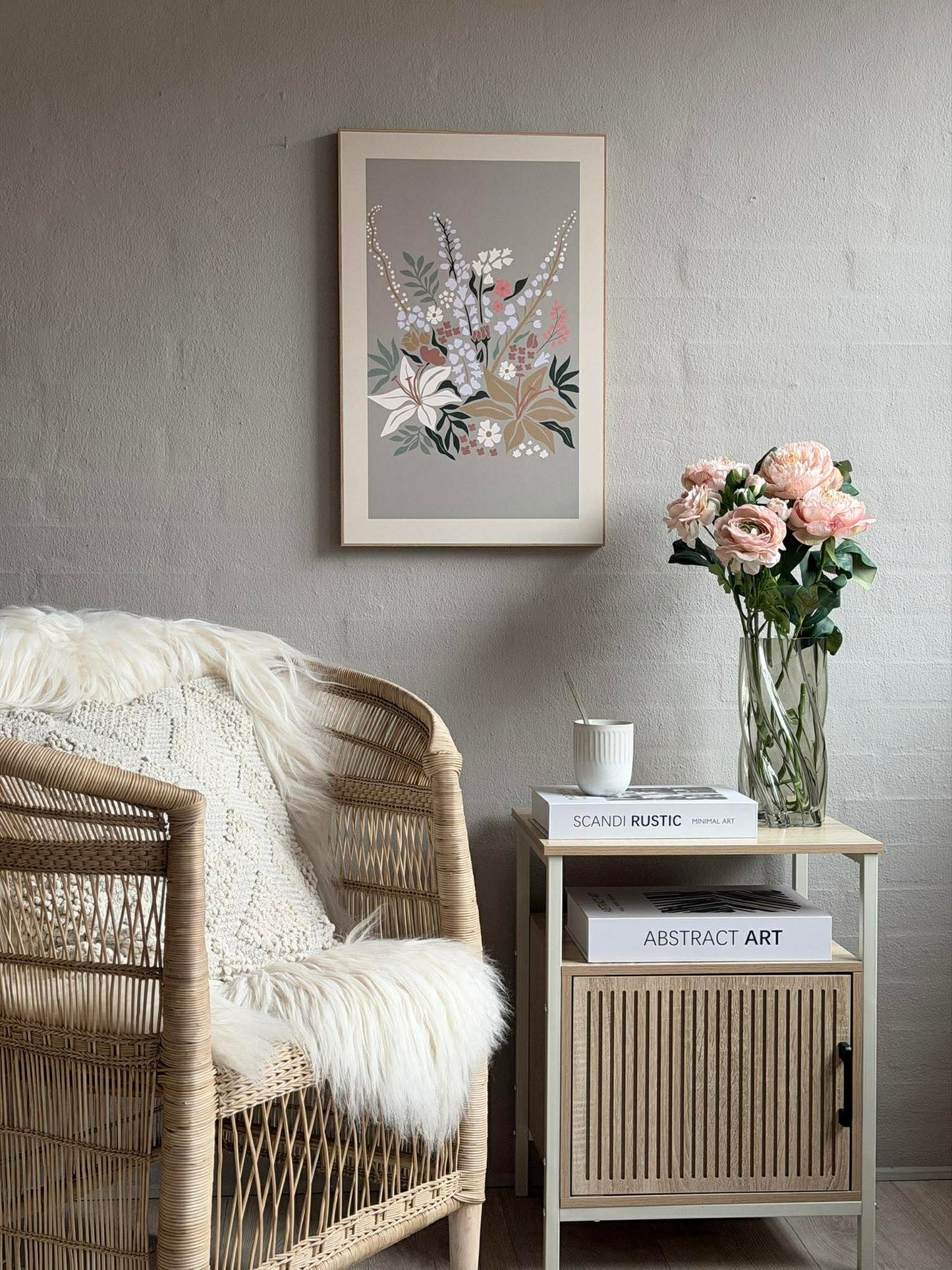 Billede med Blomster - Flere farver