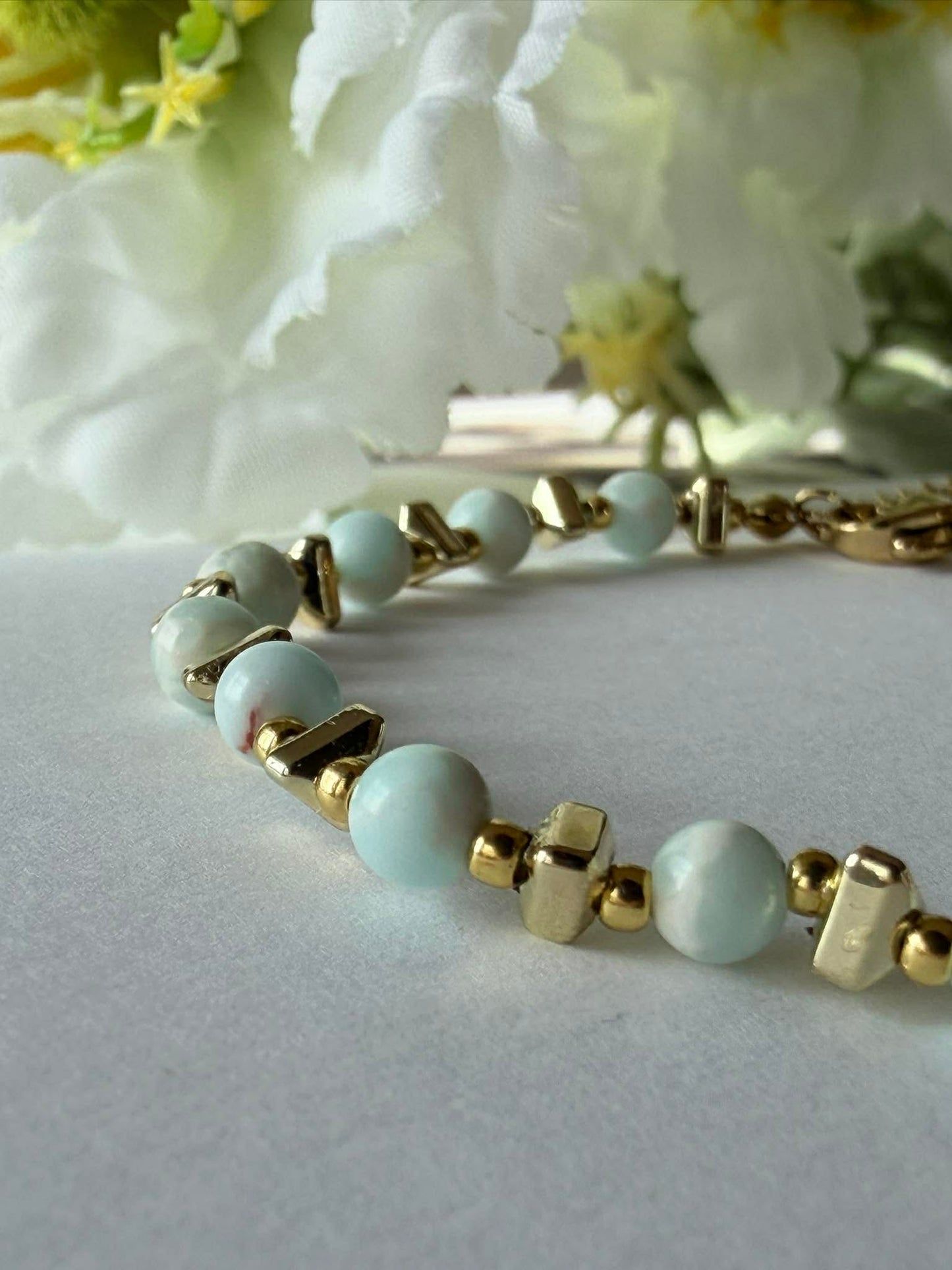 Armbånd TILDE - Natursten - Jade Grøn