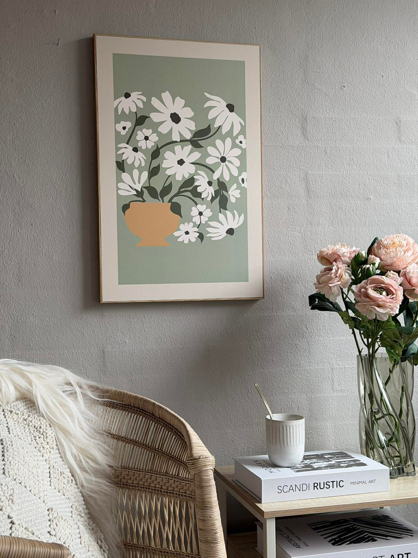 Billede med Blomster - Flere farver