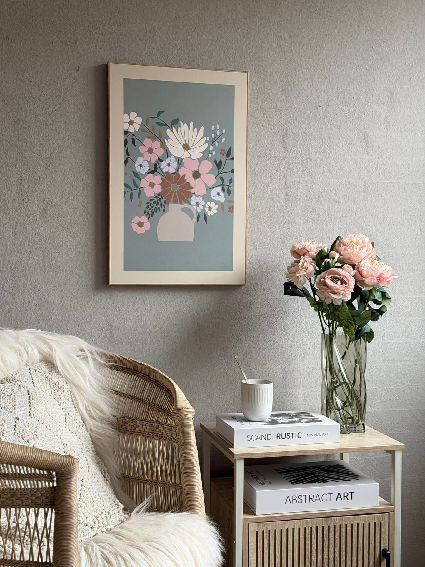 Billede med Blomster - Flere farver