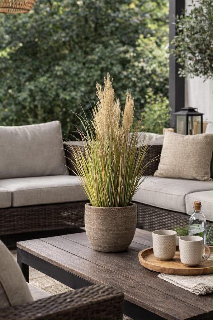 Pampas i potte til inde og ude - 60 cm