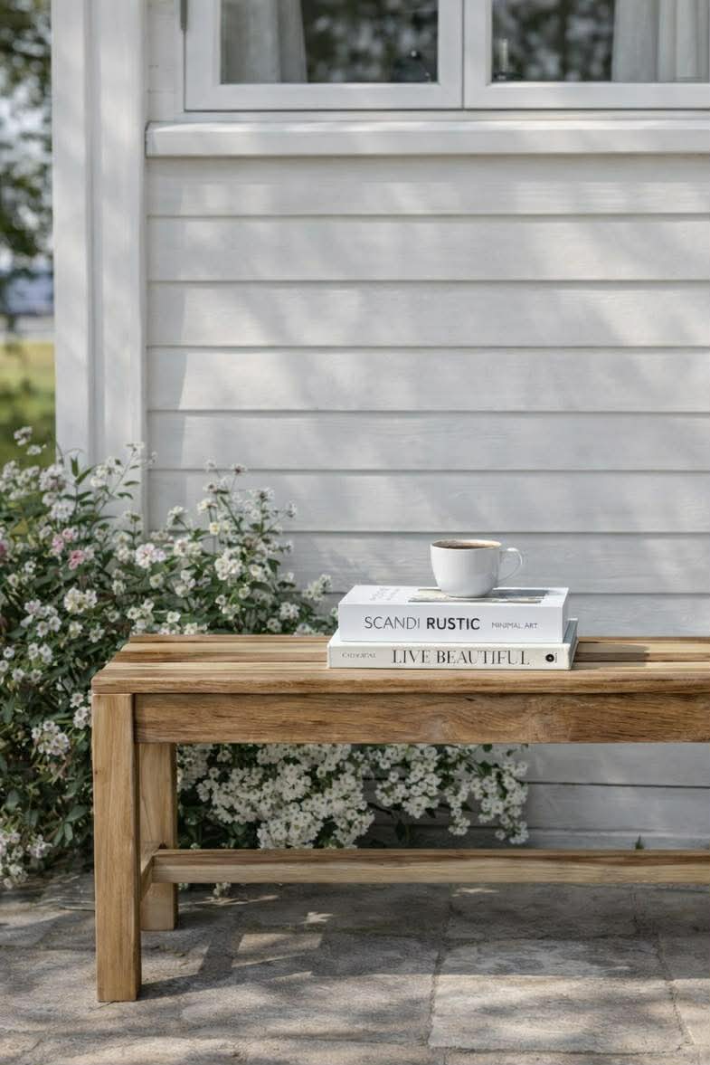 Bænk i Teak