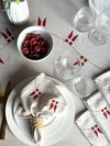 Mundservietter med flag -  4 stk