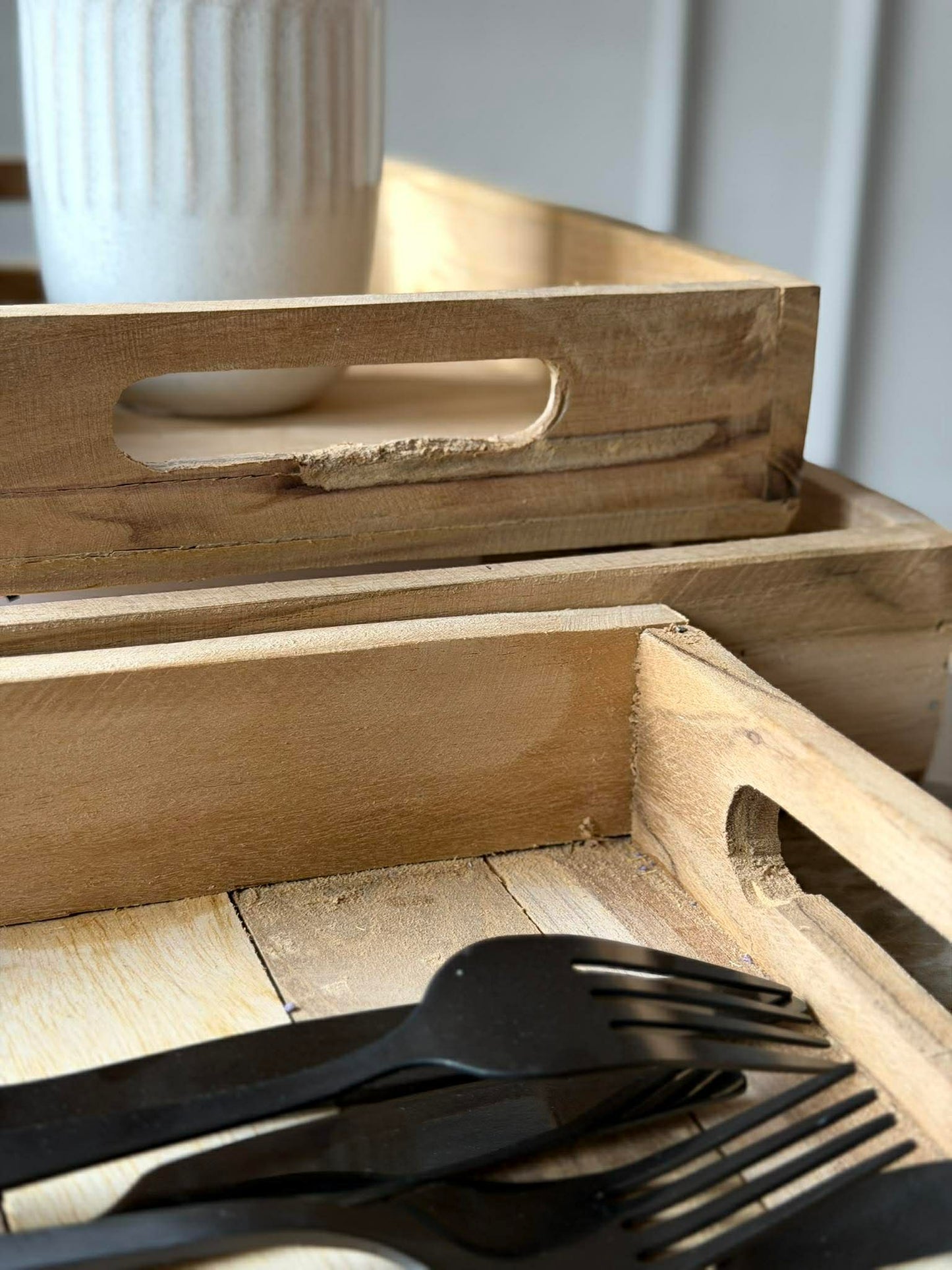 Bakke Teak - Sæt af 3 stk.
