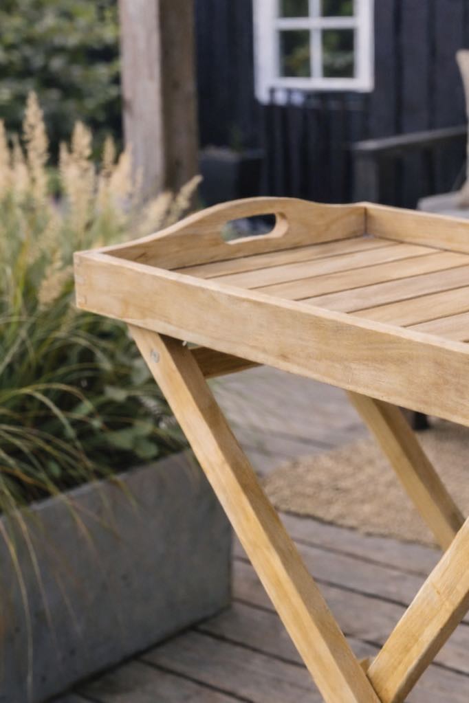 Bakkebord - Teak