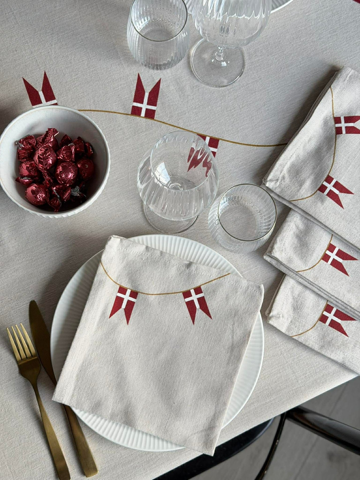 Dug med flag - Flere størrelser