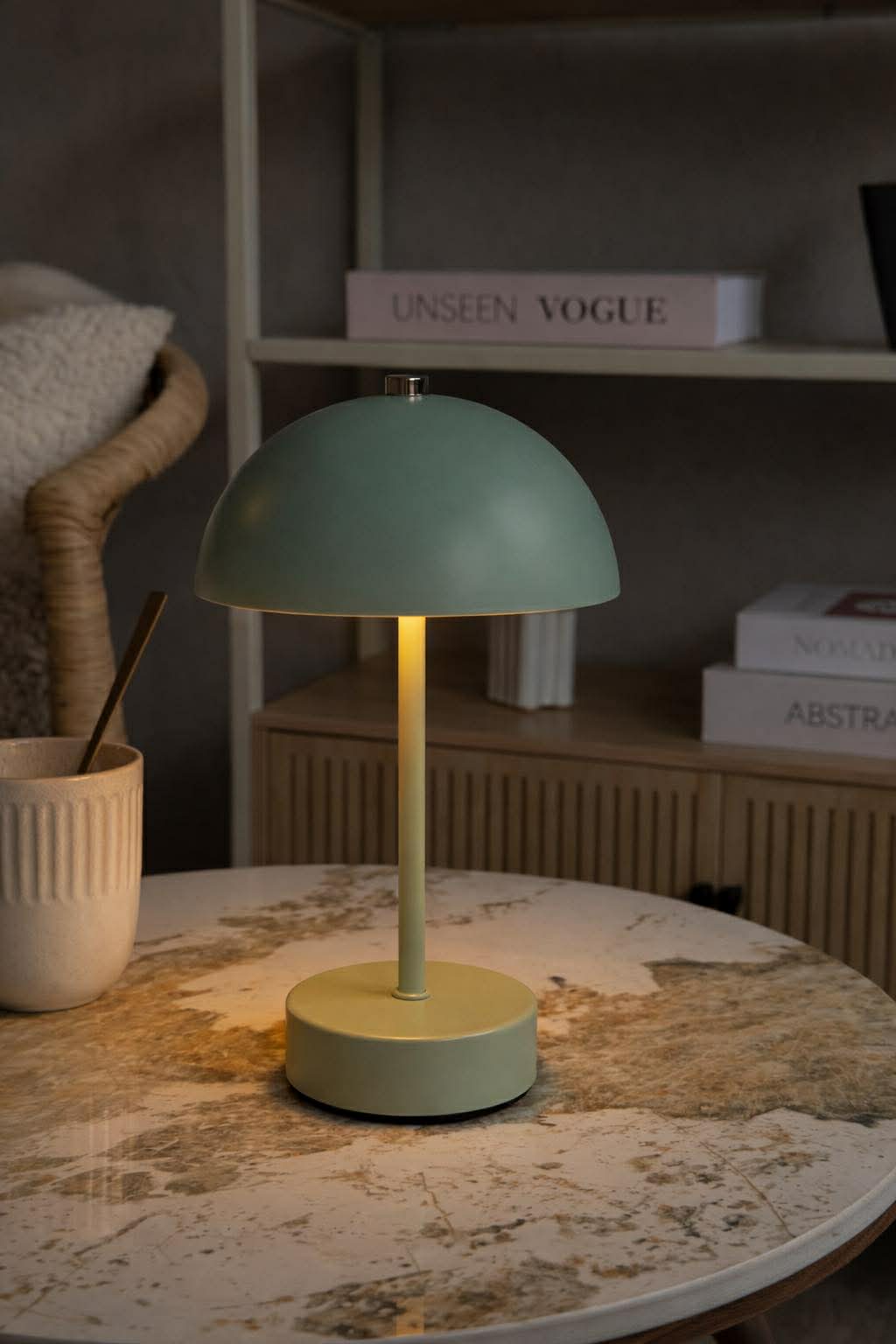 Bordlampe med touch - Grøn