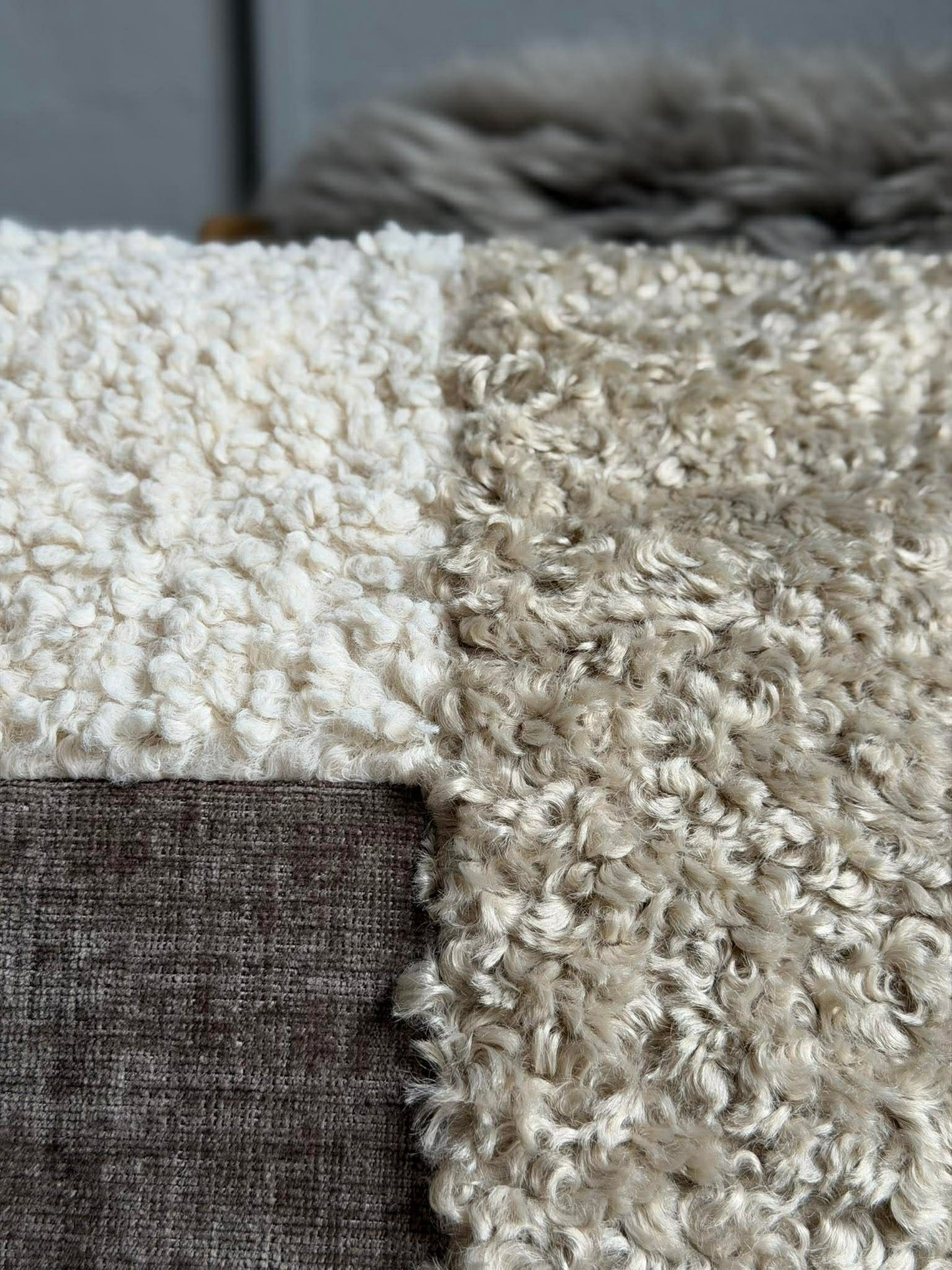 Pude med fyld 45x45 cm - Chenille