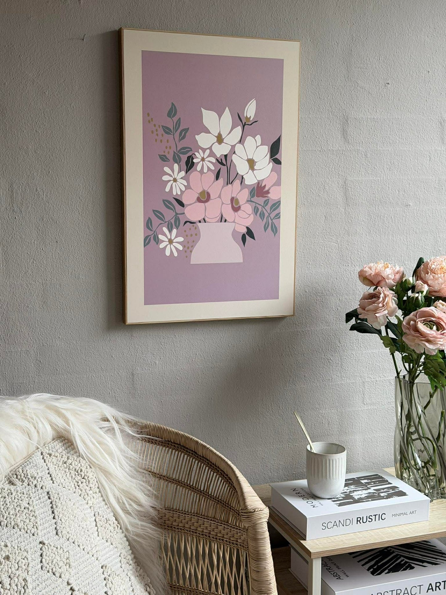 Billede med Blomster - Flere farver