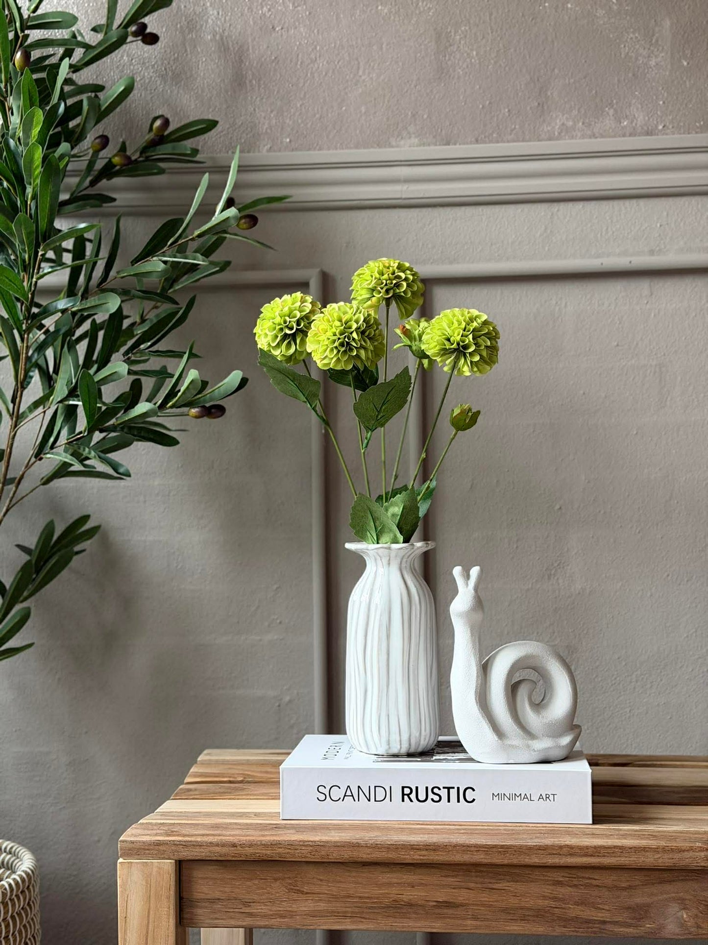 Blomster stilk med flere blomster - Lime
