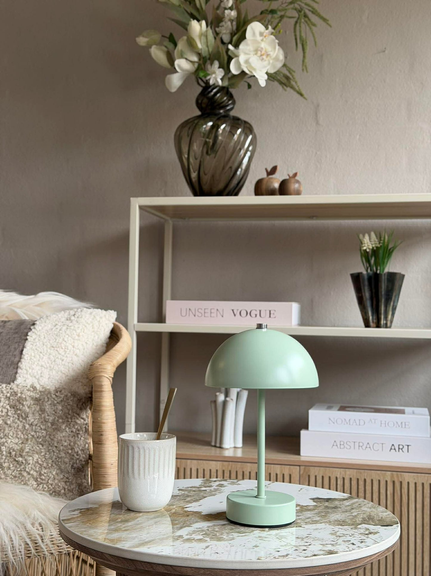 Bordlampe med touch - Grøn