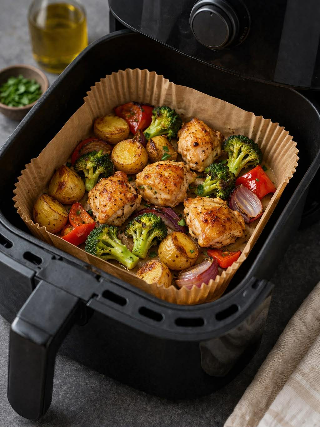 Airfryer Bagepapir Firkantet - 50 ark